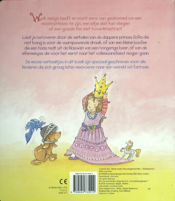 Achterkant van Mijn eerste verhaaltjes over prinsessen, elfen en feeen