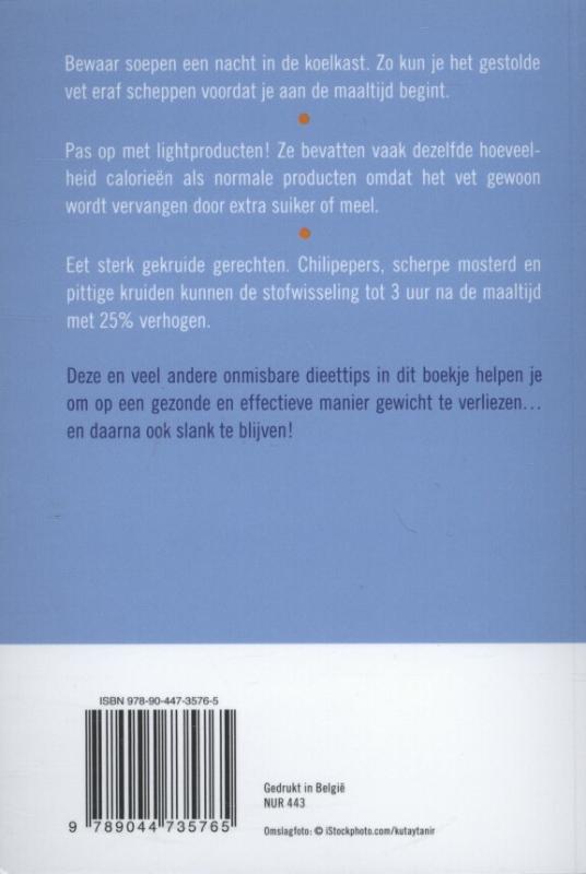 Achterkant van Wat je moet weten over dieten
