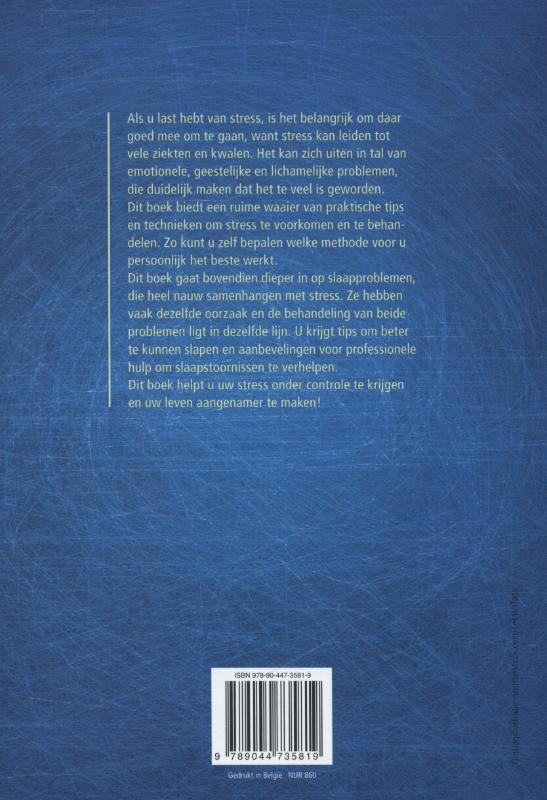 Achterkant van Beter omgaan met stress