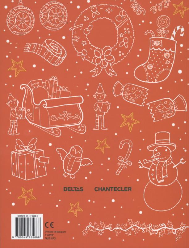 Achterkant van Kerst coloring