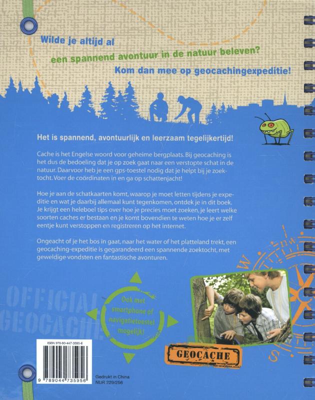 Achterkant van Op avontuur met geocaching