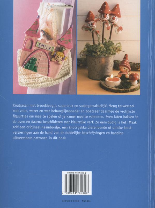Achterkant van Leuke knutsels met brooddeeg