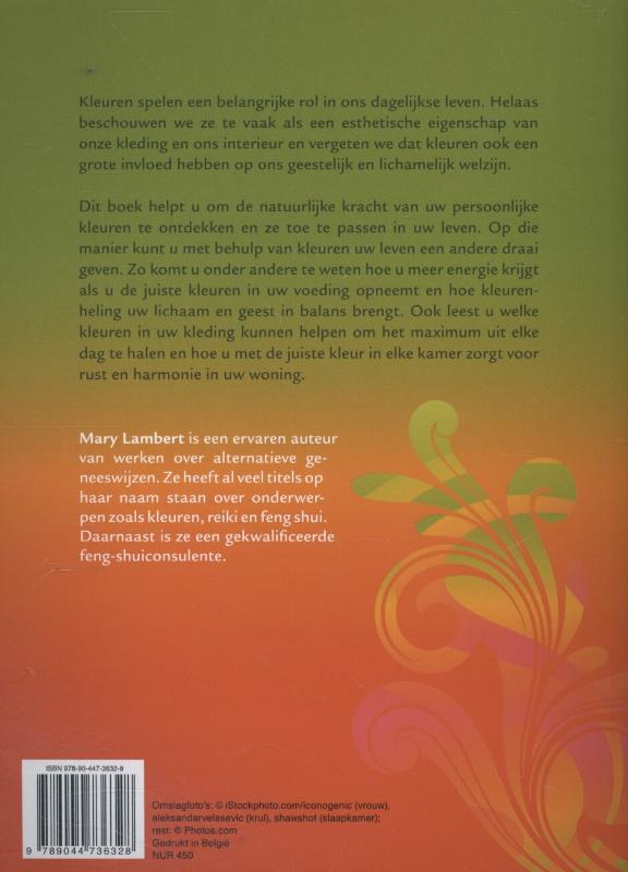 Achterkant van De positieve energie van kleuren ontdekken en gebruiken