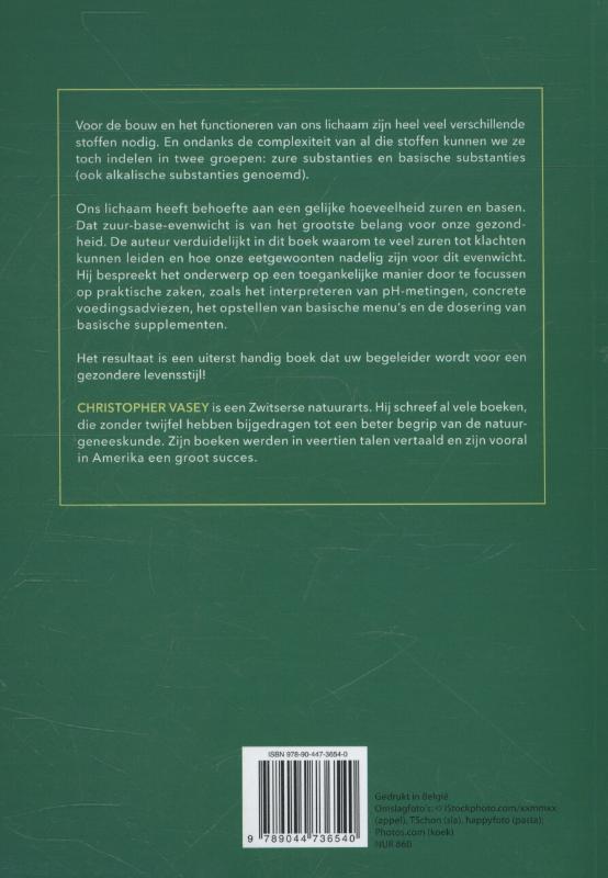 Achterkant van Compleet handboek het zuur-base evenwicht