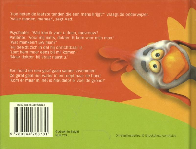 Achterkant van Het knotsgekke moppenboek voor de jeugd