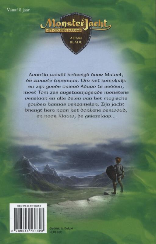 Achterkant van Klauw de griezelaap