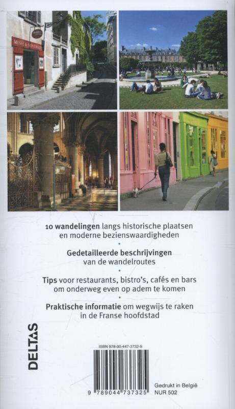Achterkant van De mooiste wandelingen in Parijs