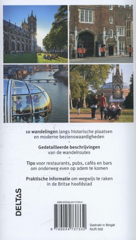 Achterkant van De mooiste wandelingen in Londen