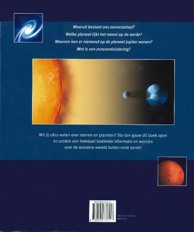 Achterkant van Ik ontdek de sterren en planeten