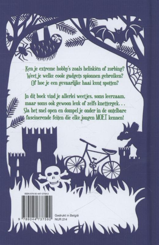 Achterkant van Het megacoole jongens weetjesboek