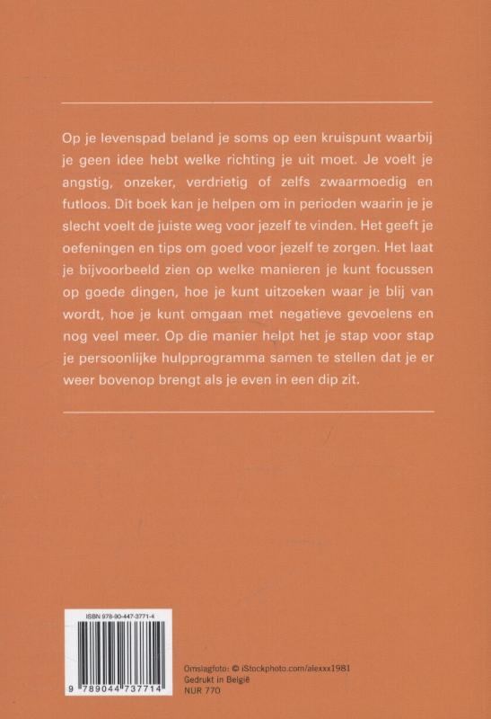 Achterkant van Wat goed doet als het even minder gaat