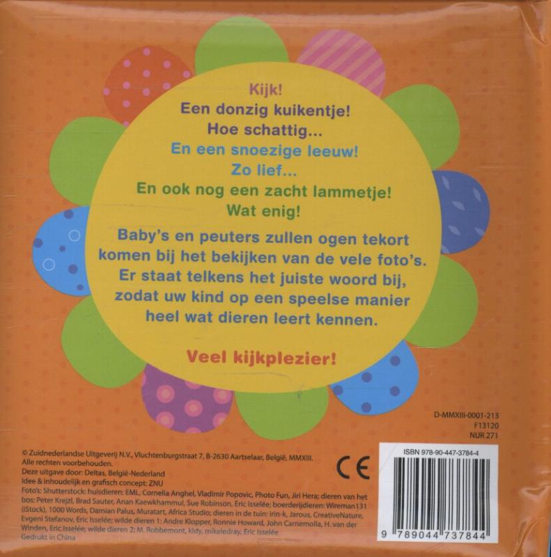 Achterkant van vanaf 1 jaar