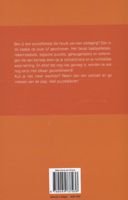 Achterkant van Puzzel feest