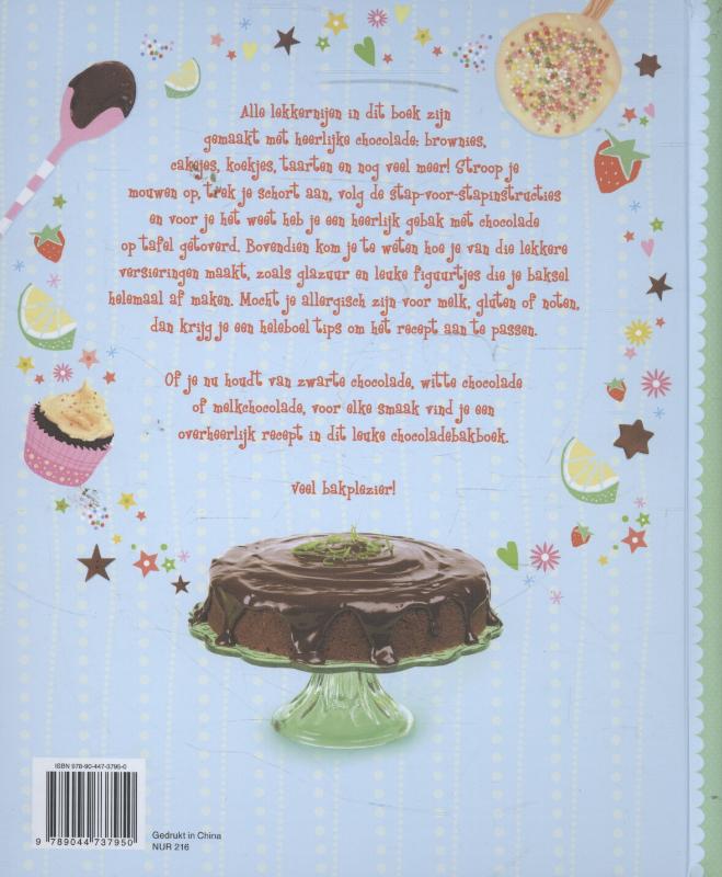 Achterkant van Het leuke chocolade bakboek