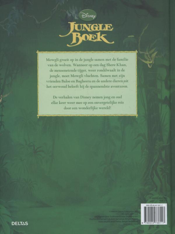 Achterkant van Disney Jungle boek