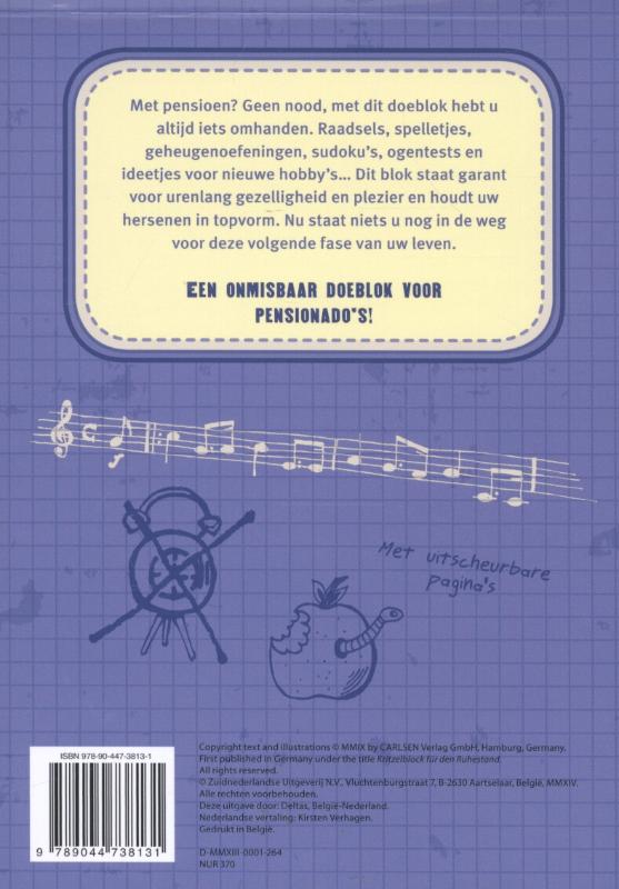 Achterkant van Eindelijk met pensioen!