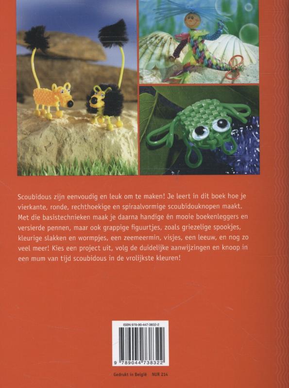 Achterkant van Leuke scoubidou knutsels