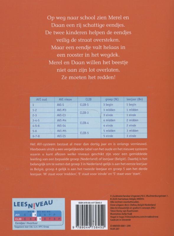 Achterkant van Een eendje in nood