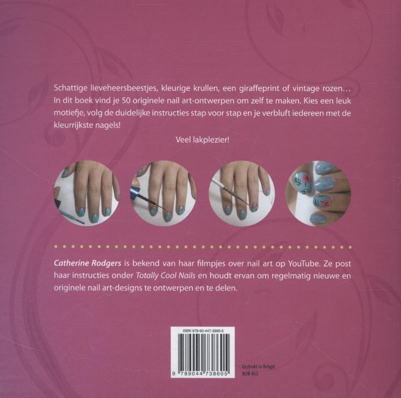 Achterkant van Nail art