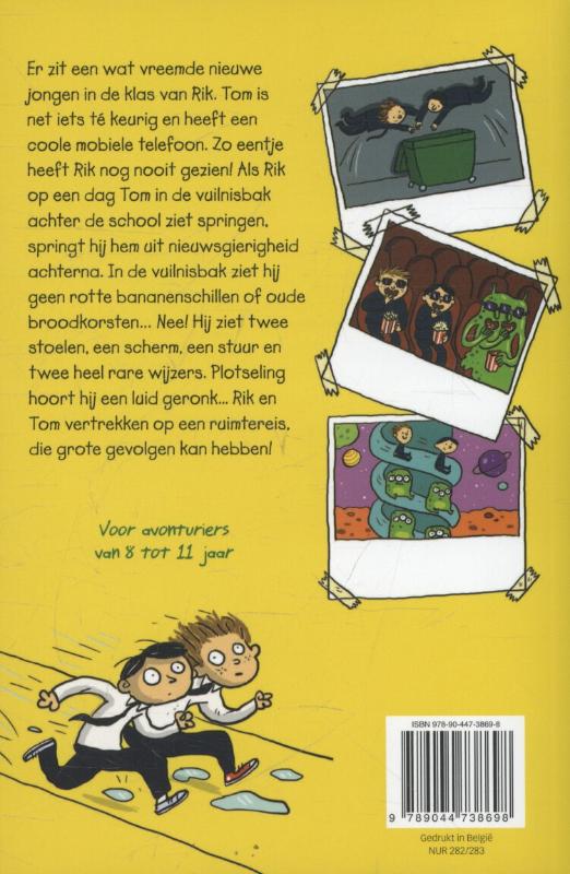 Achterkant van De stinkende ruimtereis