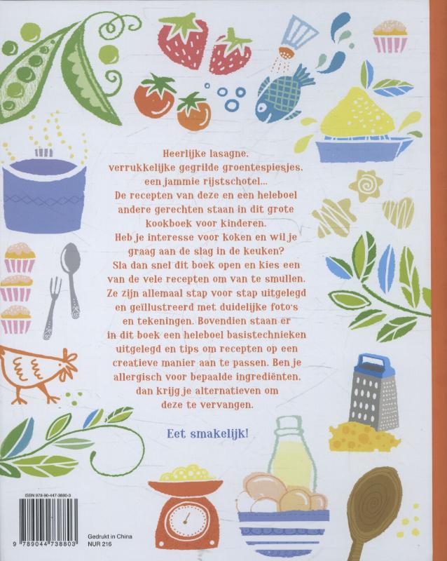 Achterkant van Het grote kookboek voor kinderen