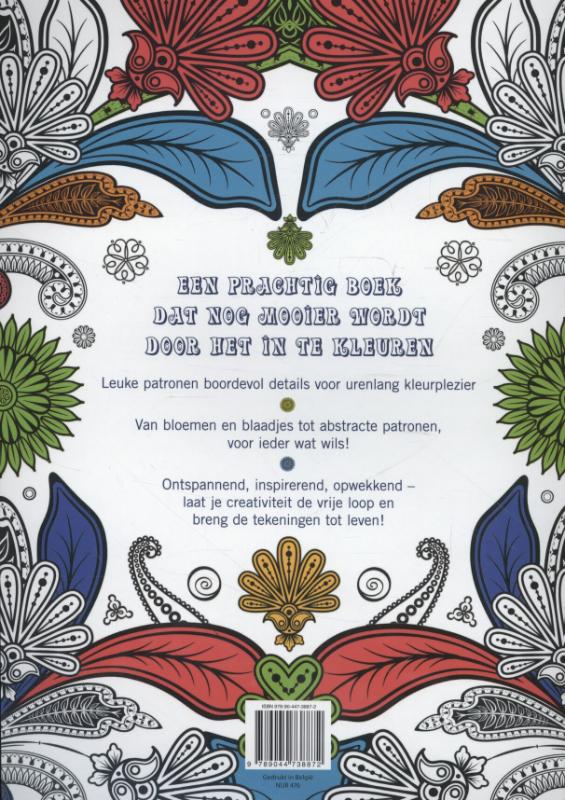 Achterkant van Creatief kleuren voor volwassenen