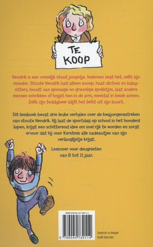 Achterkant van Stoute Hendrik maakt het bont