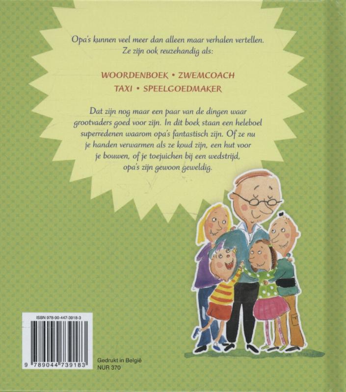 Achterkant van Waar opa's goed voor zijn!