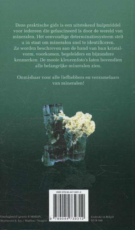 Achterkant van Praktische gids voor mineralen