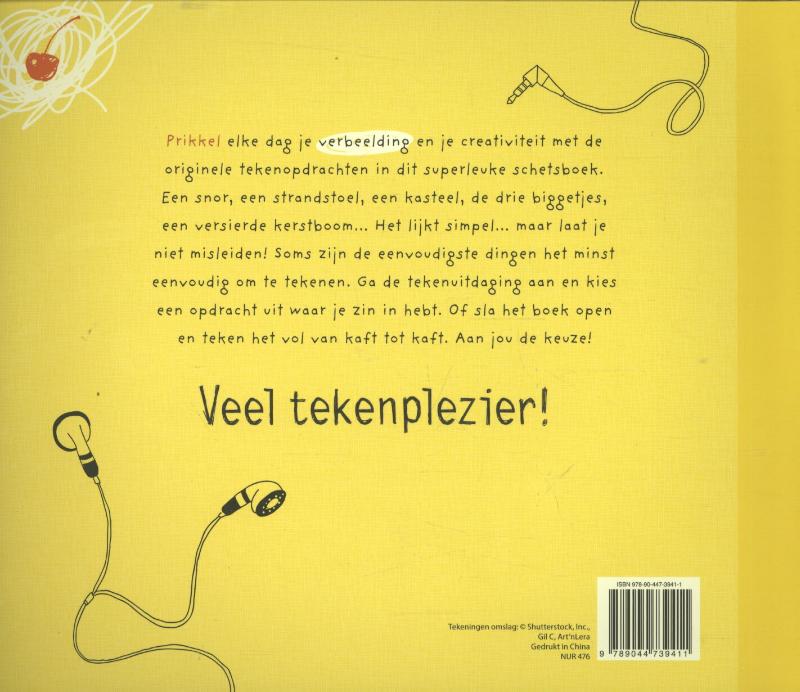 Achterkant van Een tekening per dag