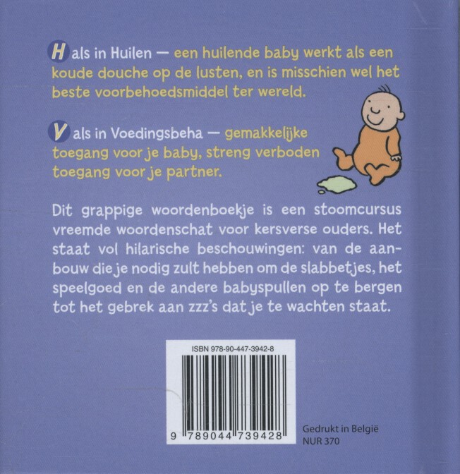 Achterkant van Baby van A tot Z