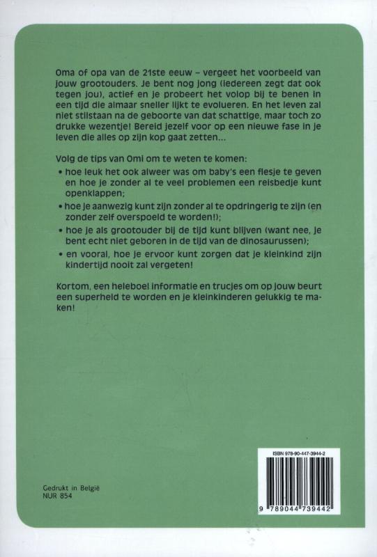 Achterkant van Voor het eerst oma en opa