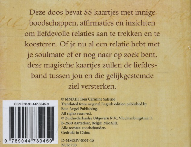 Achterkant van Liefdevolle boodschappen van je soulmate
