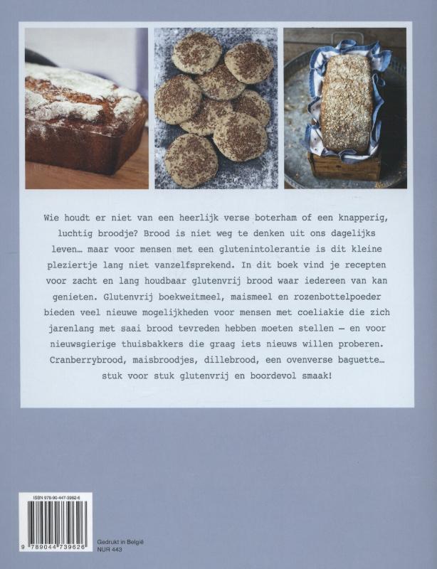Achterkant van Lekker brood zonder gluten