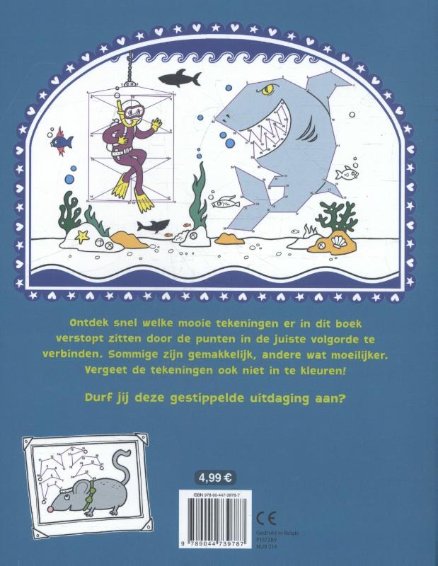 Achterkant van Van punt tot punt kleur- en tekenplezier