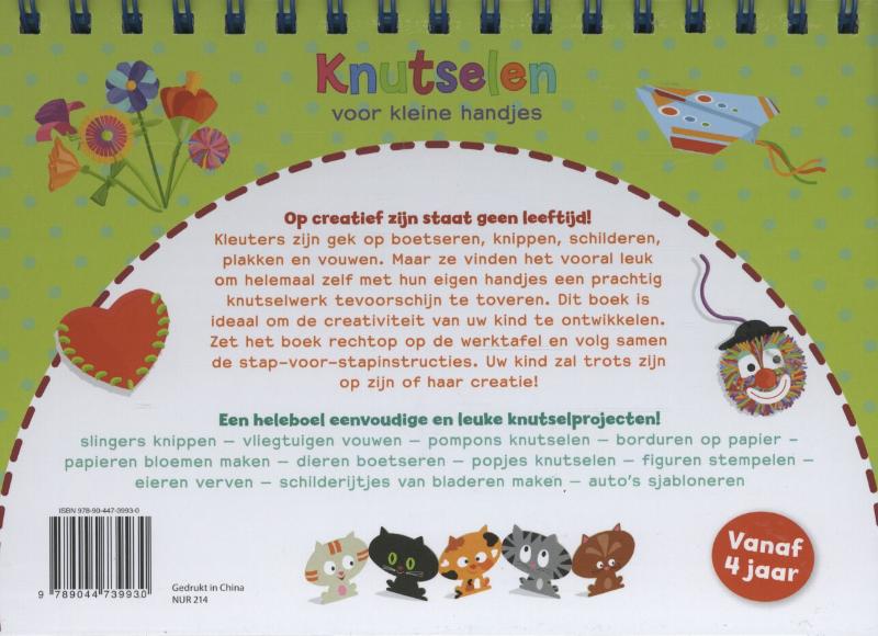 Achterkant van Knutselen voor kleine handjes