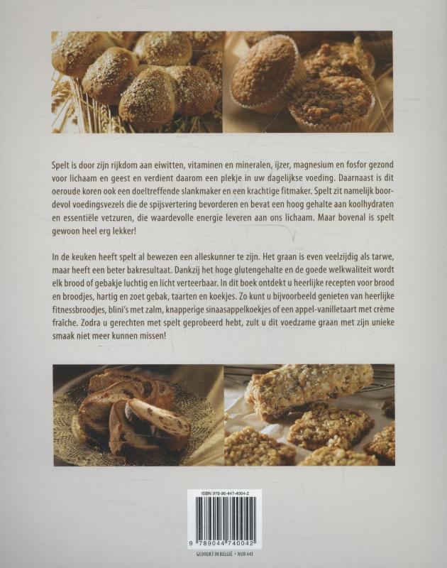Achterkant van Bakken met spelt