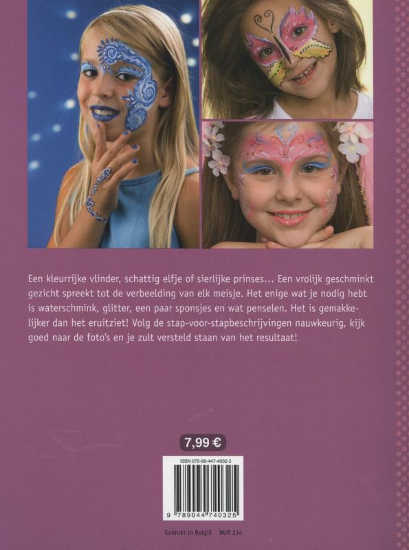 Achterkant van Schminkpret voor meisjes