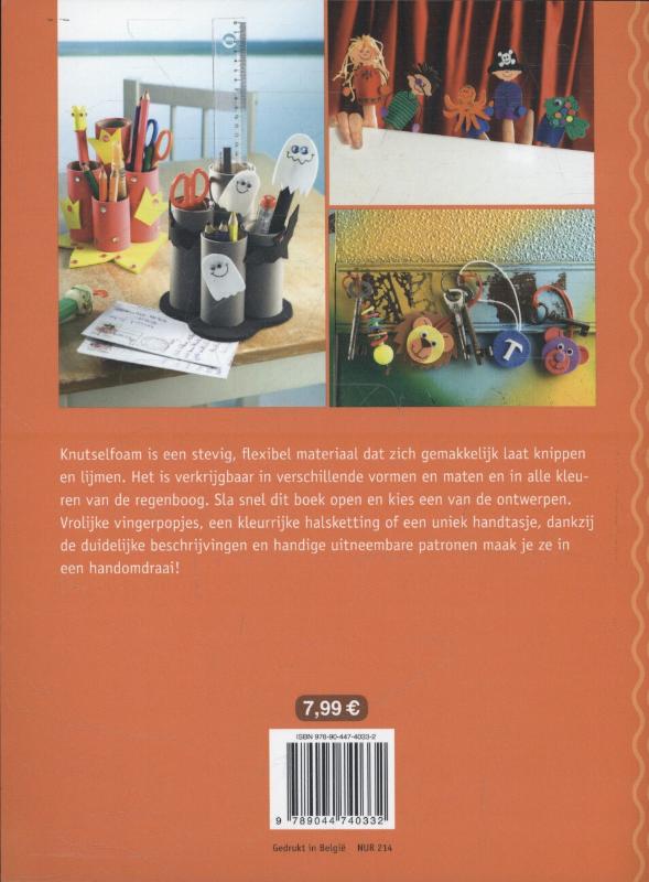 Achterkant van Leuke knutsels met foam
