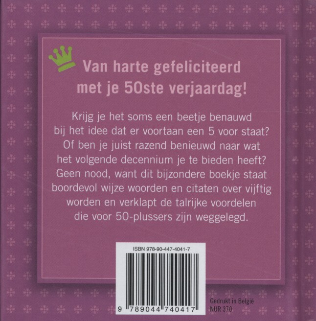 Achterkant van Het leven begint bij 50!