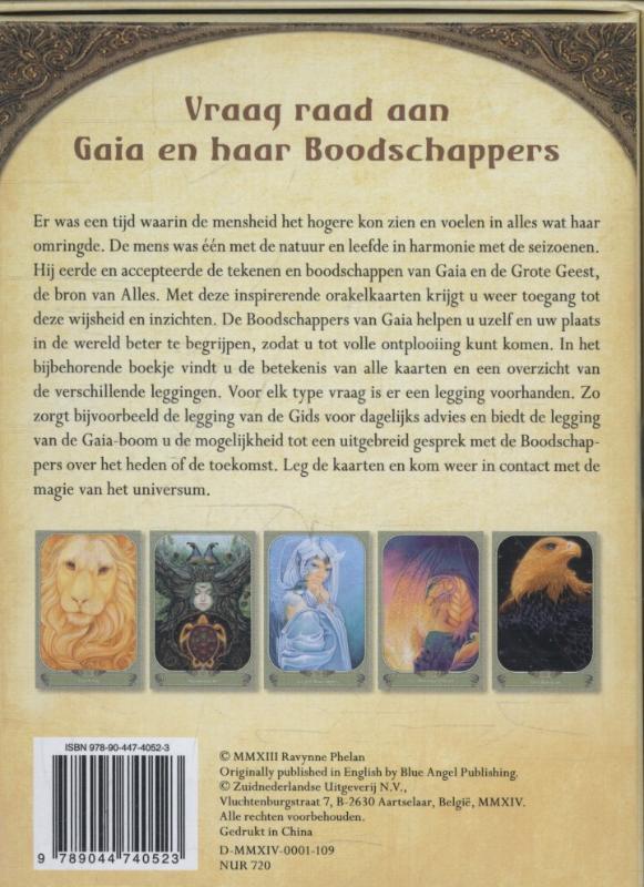 Achterkant van De boodschappers van Gaia