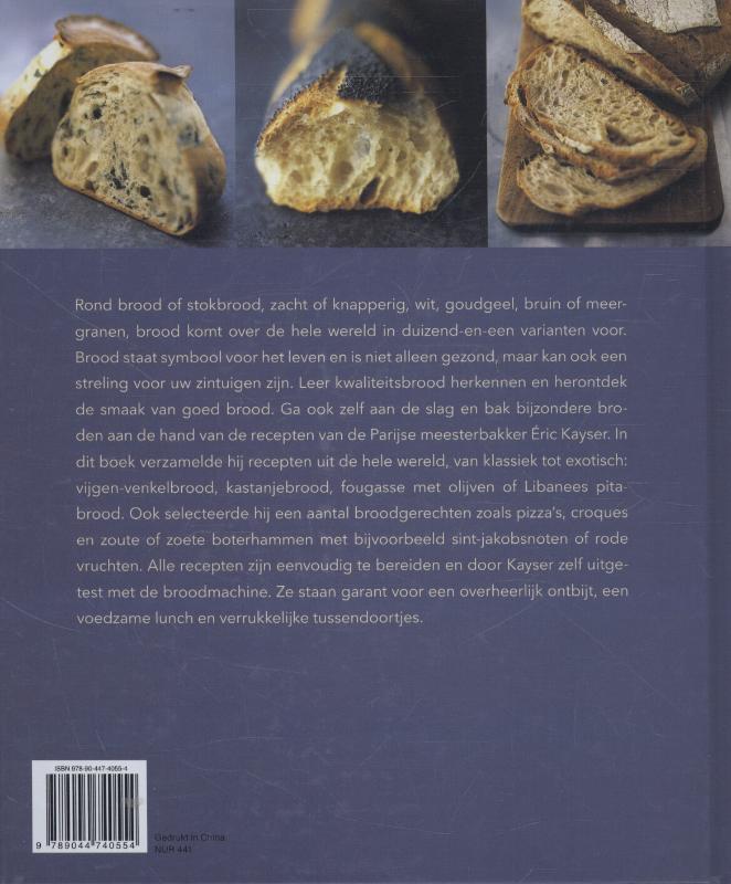 Achterkant van Originele brood recepten