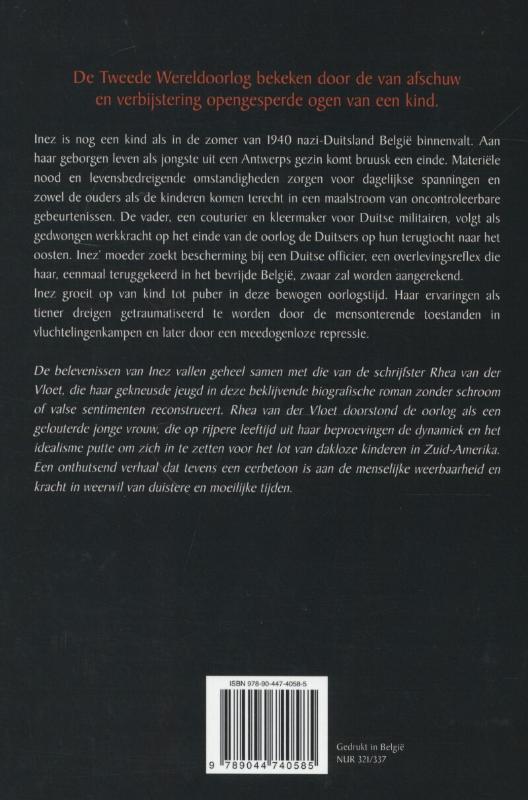 Achterkant van Oorlog van Inez