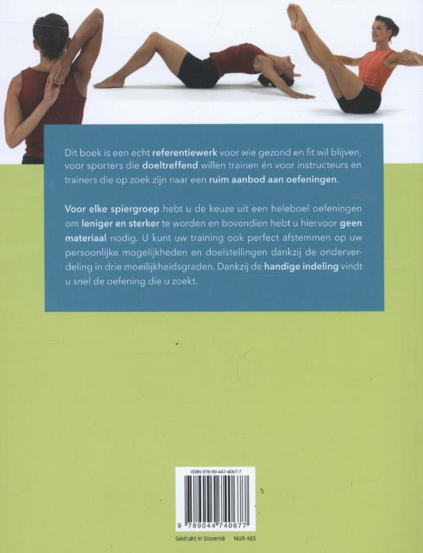 Achterkant van Compleet handboek stretching en spierversterking