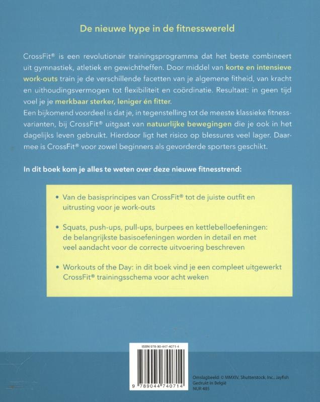 Achterkant van Handboek CrossFit