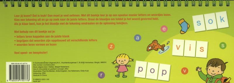 Achterkant van Hoera, ik kan woorden vormen!