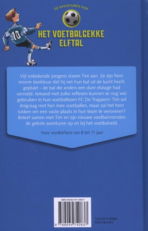 Achterkant van De avonturen van het voetbalgekke elftal