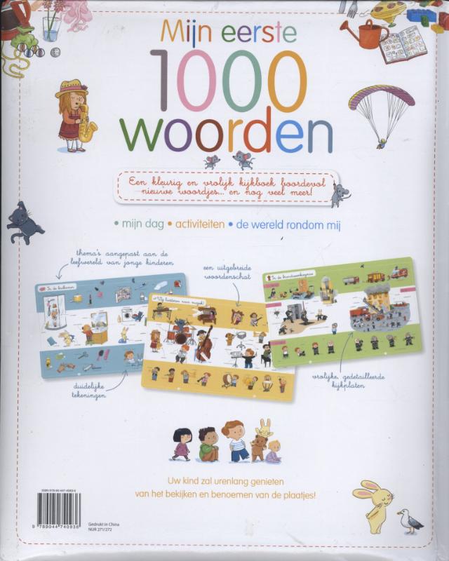 Achterkant van Mijn eerste 1000 woorden