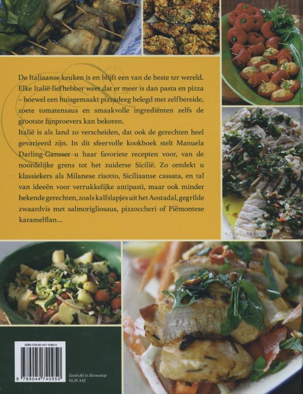 Achterkant van De echte Italiaanse keuken