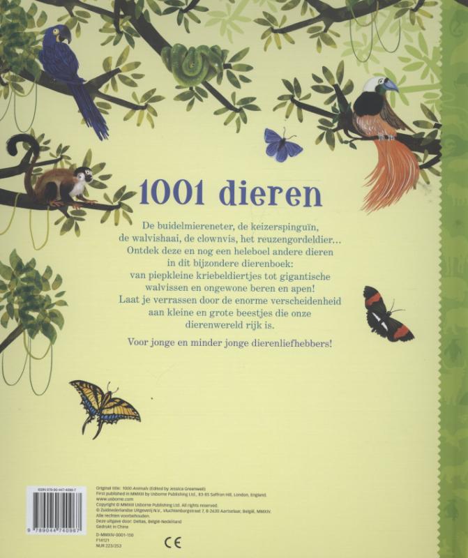 Achterkant van 1001 dieren
